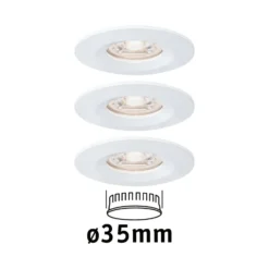 Paulmann Nova mini Einbauspot 3er-Set IP44 weiß