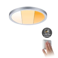 Paulmann Panel Areo dimtowarm rund chrom 17,5cm