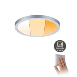 Paulmann Panel Areo dimtowarm rund chrom 17,5cm