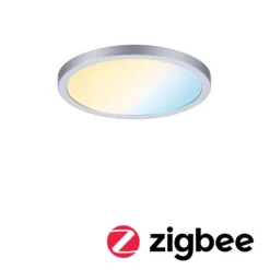 Paulmann Panel Areo ZigBee CCT rund chrom 17,5cm
