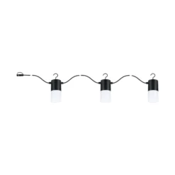 Paulmann Plug & Shine Außenlichterkette Tubs anthrazit 3xE14