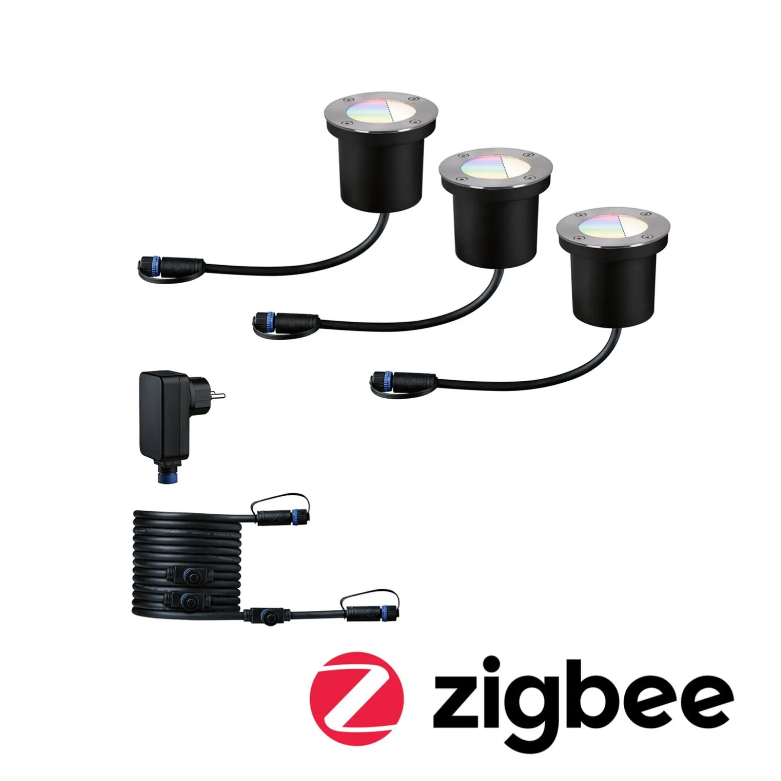 Paulmann Plug & Shine Einbau ZigBee RGBW 3er Basis