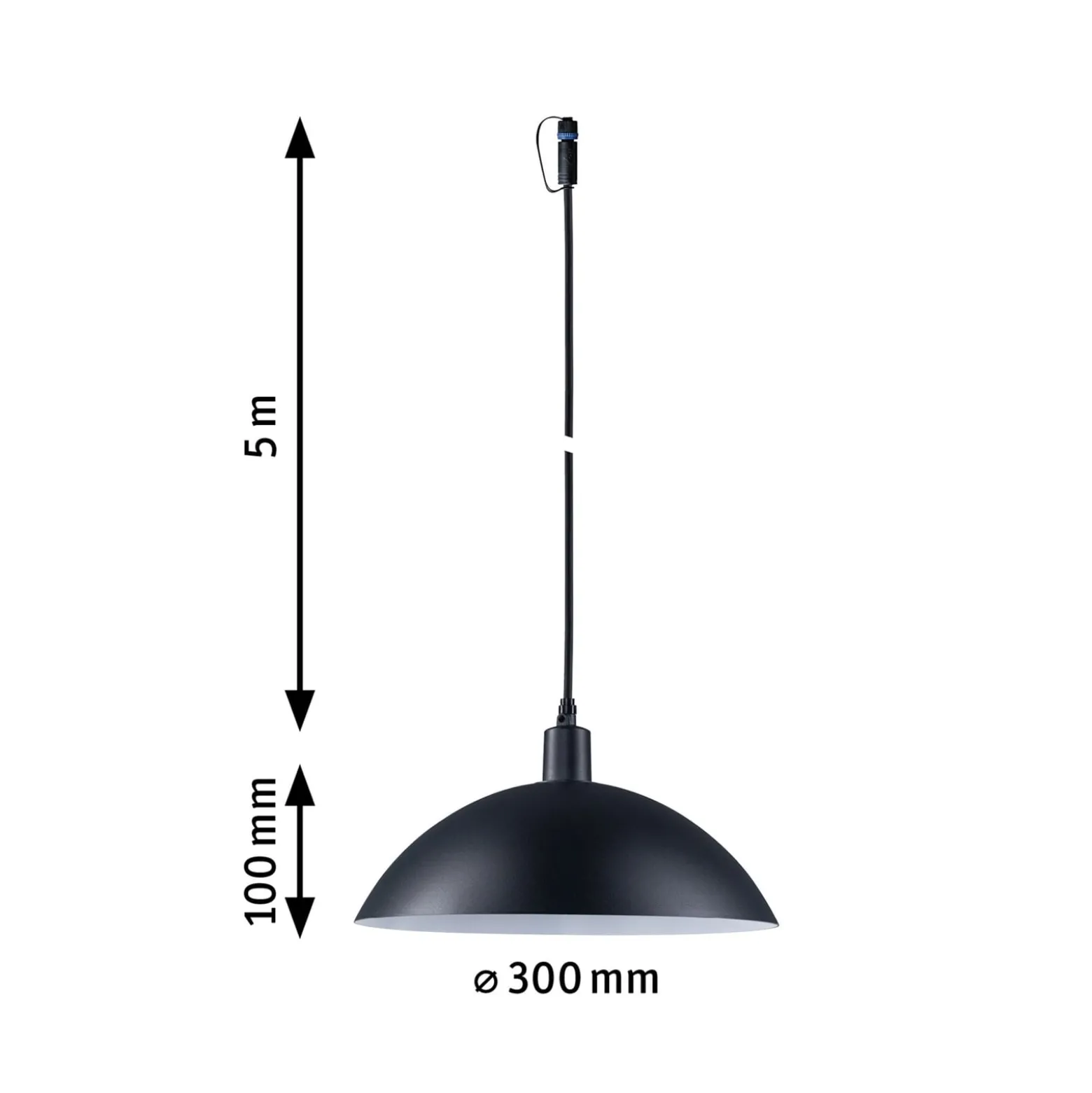 Paulmann Plug & Shine LED-Pendelleuchte Mapalo E14 Aluminium