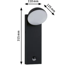 Paulmann Puka LED-Außenwandleuchte mit Sensor