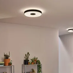 Paulmann Puric Pane II LED-Deckenlampe in Schwarz