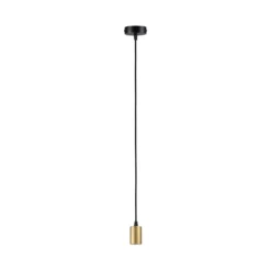 Paulmann Ravi Pendelfassung E27, schwarz/mattgold