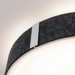 Paulmann Smart LED-Deckenlampe Malika anthrazit Ø 40 cm Filz