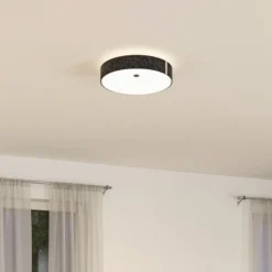 Paulmann Smart LED-Deckenlampe Malika anthrazit Ø 40 cm Filz