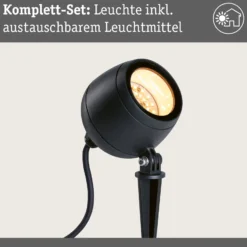 Paulmann Smart LED-Erdspießspot Kikolo, CCT, anthrazit, IP65