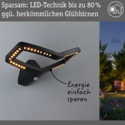 Paulmann Smart Sensor-Wandleuchte Alara, CCT, anthrazit IP44