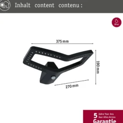 Paulmann Smart Sensor-Wandleuchte Alara, CCT, anthrazit IP44