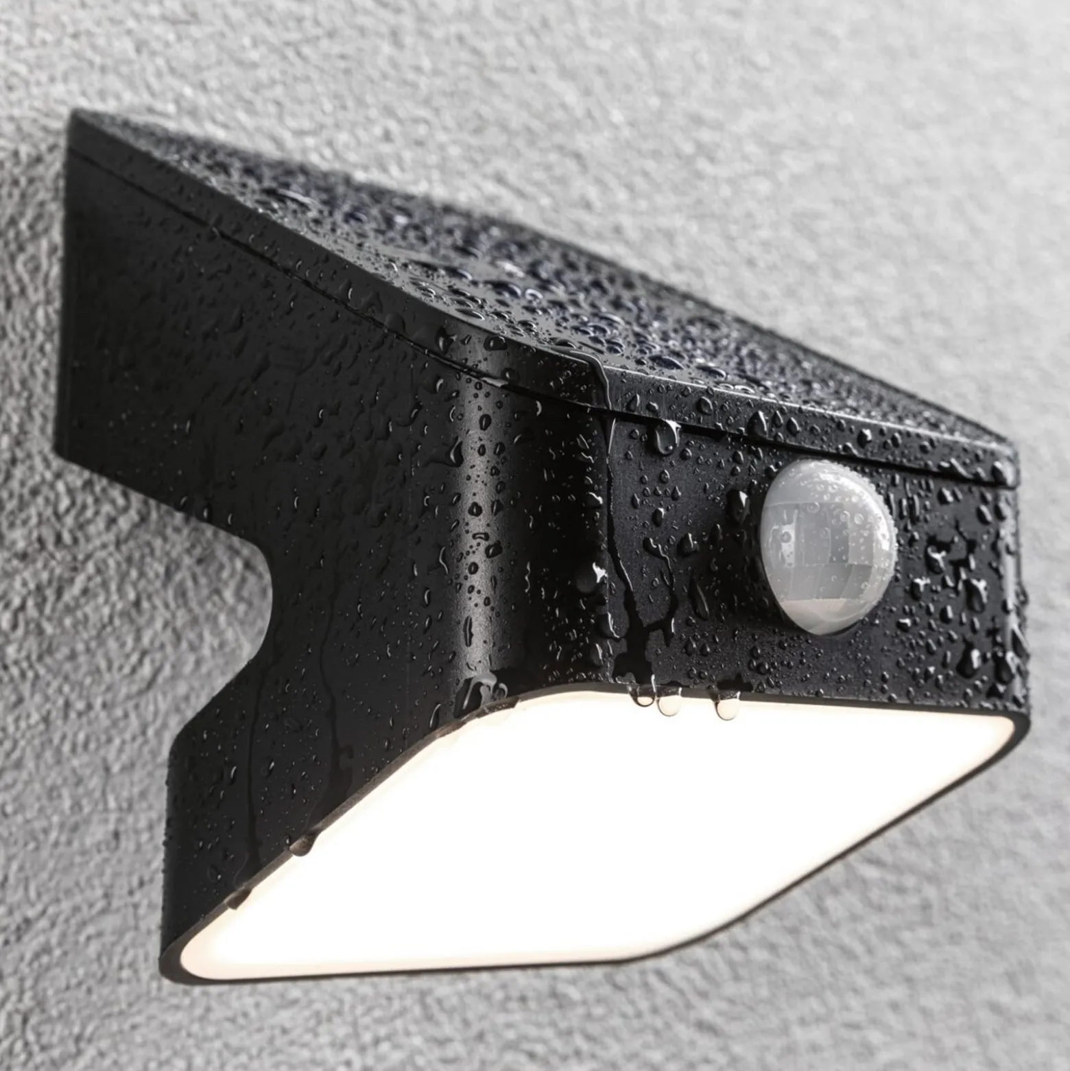 Paulmann Solar-Außenwandlampe Lesly, anthrazit, Sensor IP65