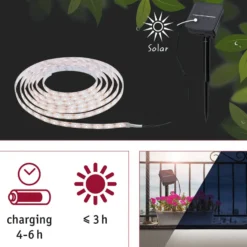 Paulmann 78896 Solar-LED-Strip 3 Meter, warmweiß