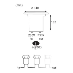 Paulmann Special Line LED-Bodeneinbauleuchte Ø11cm