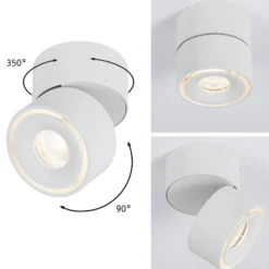 Paulmann Spircle LED-Aufbaustrahler weiß matt