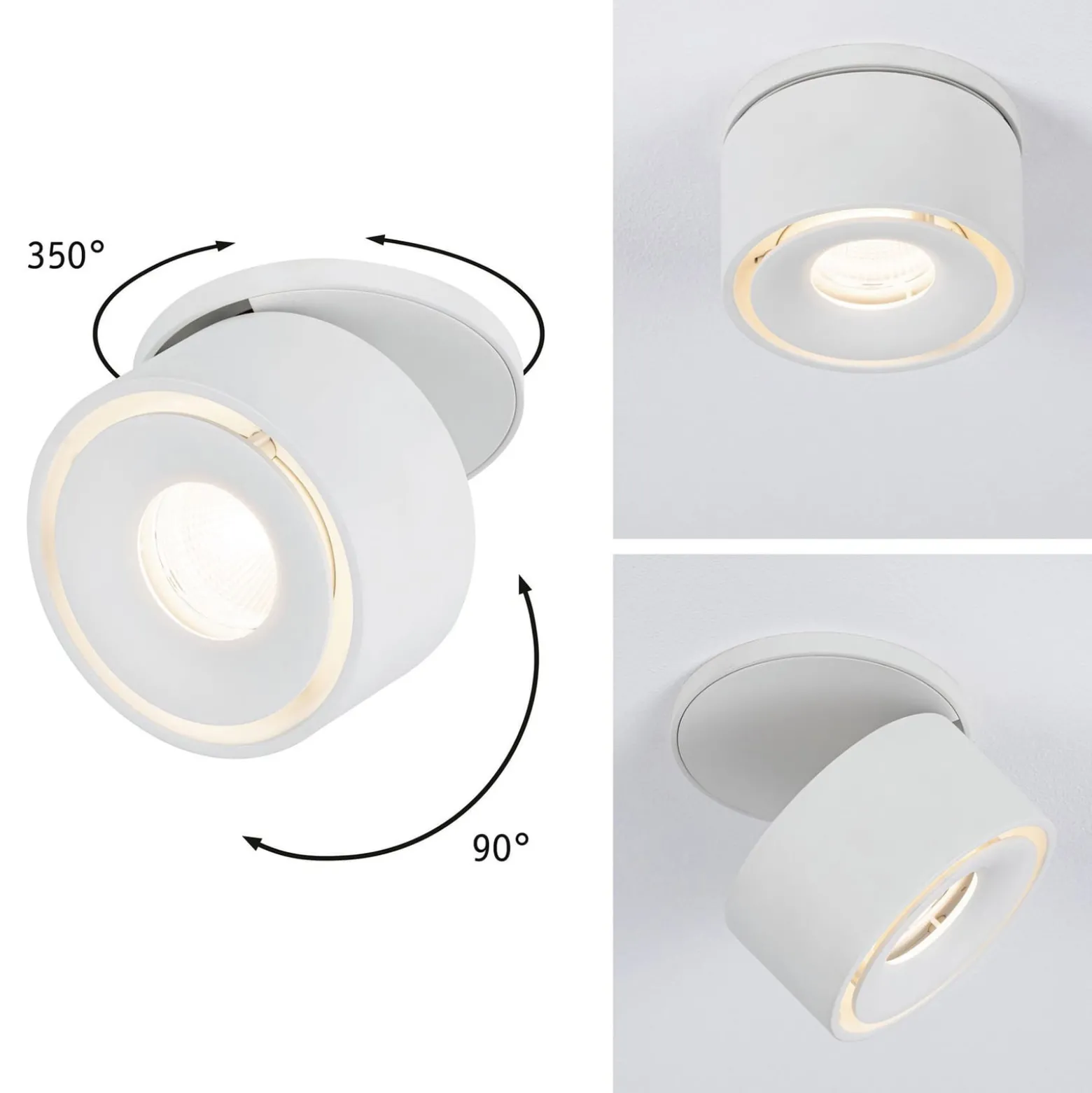 Paulmann Spircle LED-Einbauleuchte weiß matt