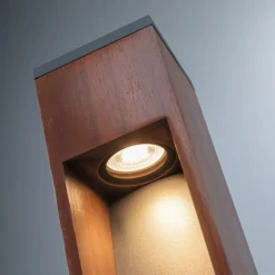 Paulmann Trabia LED-Sockelleuchte Holz, Höhe 60 cm
