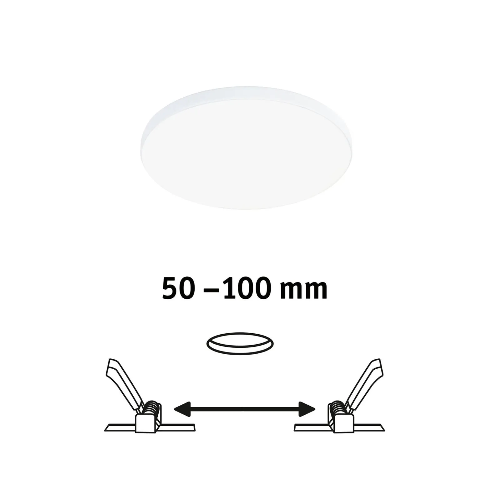 Paulmann Veluna Edge LED Einbau IP44 4.000K Ø 12cm