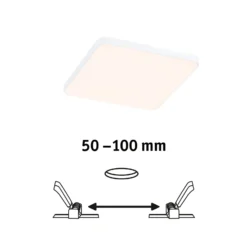 Paulmann Veluna Edge LED Einbau IP44 3000K 12x12cm