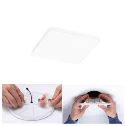 Paulmann Veluna Edge LED Einbau IP44 4000K 12x12cm