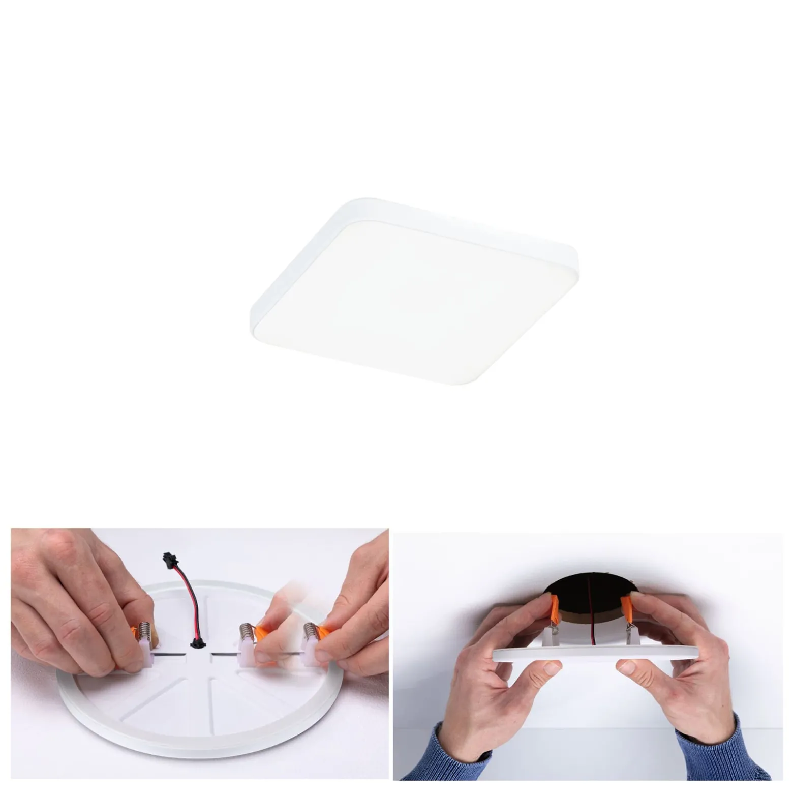 Paulmann Veluna Edge LED Einbau IP44 4000K 9x9cm