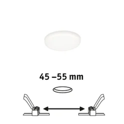 Paulmann Veluna LED-Einbauleuchte 4.000K Ø 7,5cm
