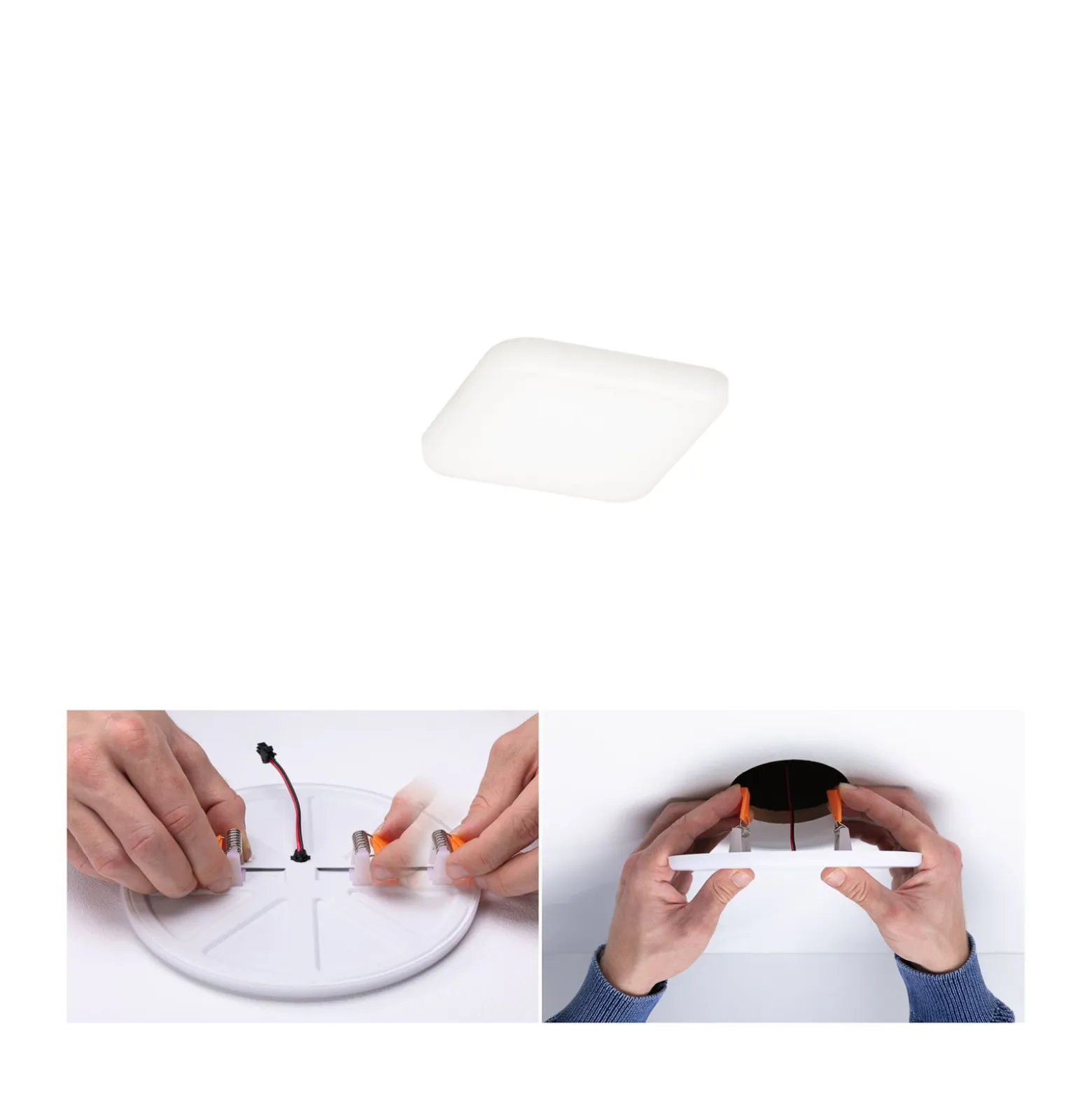 Paulmann Veluna LED-Einbauleuchte 4.000K 7,5x7,5