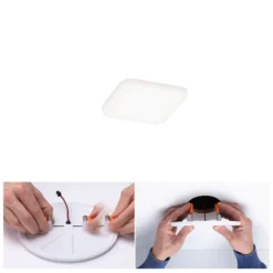 Paulmann Veluna LED-Einbauleuchte 4.000K 7,5x7,5
