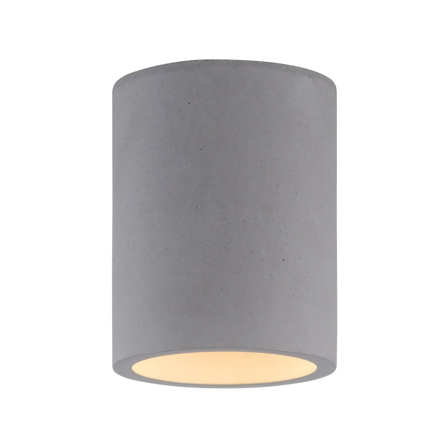 Paul Neuhaus Deckenlampe Eton, grau, Beton, Ø 11 cm, GU10
