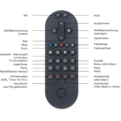 Paul Neuhaus Helix LED-Hängeleuchte, Fernbedienung