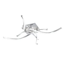 Paul Neuhaus LED-Deckenlampe Polina, 4-flg., silber, dimmbar