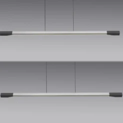 Paul Neuhaus LED-Hängelampe Hoop, alufarben, 128 cm, dimmbar