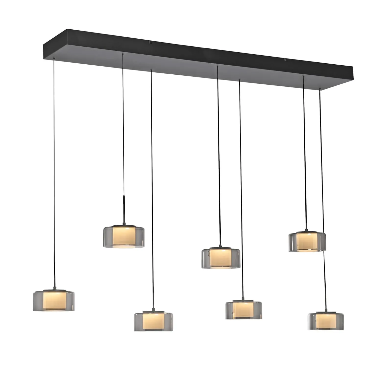 Paul Neuhaus LED-Hängelampe Rika, 135 cm, Glas, dimmbar