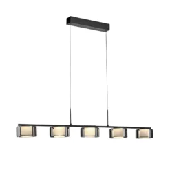 Paul Neuhaus LED-Hängelampe Rika, 119 cm, Glas, dimmbar