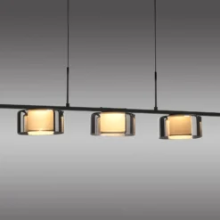 Paul Neuhaus LED-Hängelampe Rika, 119 cm, Glas, dimmbar