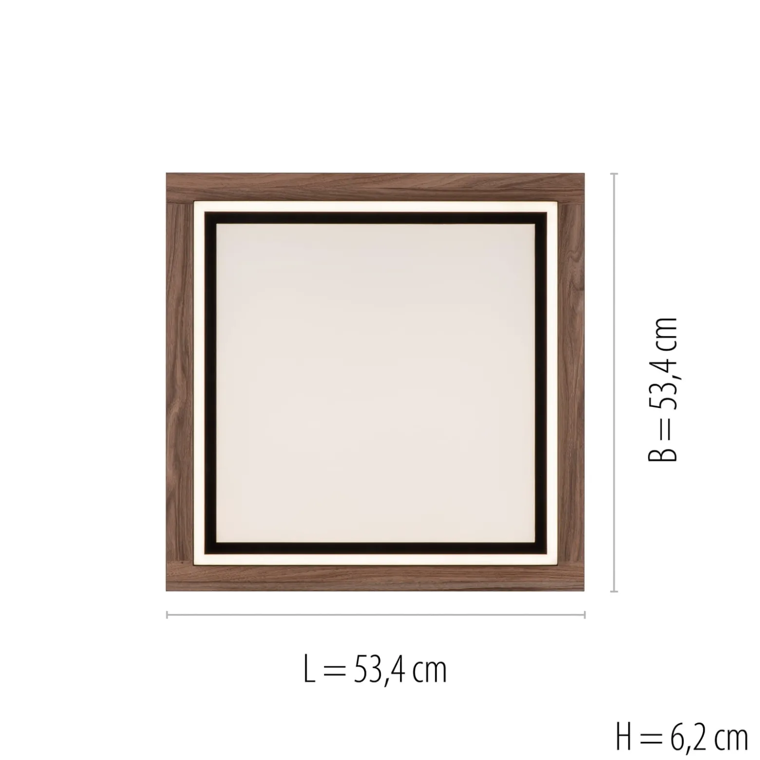 Paul Neuhaus Palma LED-Deckenlampe CCT Quadrat
