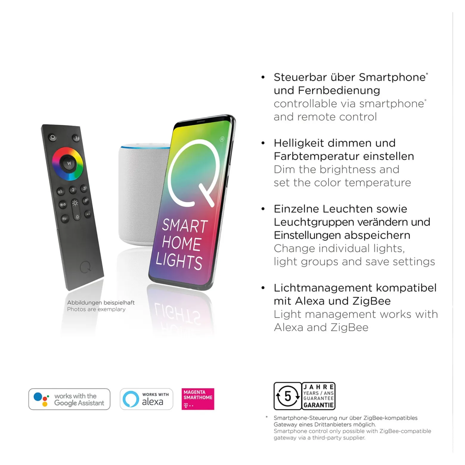Paul Neuhaus Q-AMIRA LED-Deckenleuchte, silber