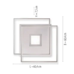 Paul Neuhaus Q-AMIRA LED-Deckenleuchte, silber