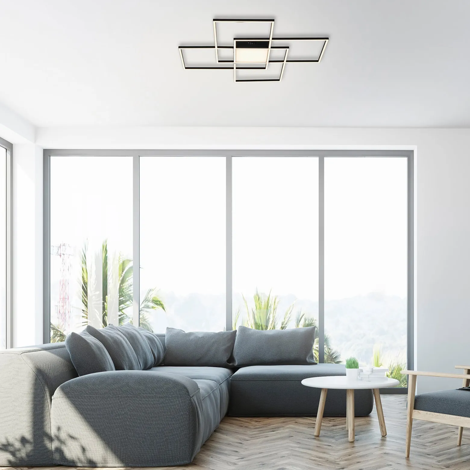 Paul Neuhaus Q-ASMIN LED-Deckenleuchte, 80 x 80 cm