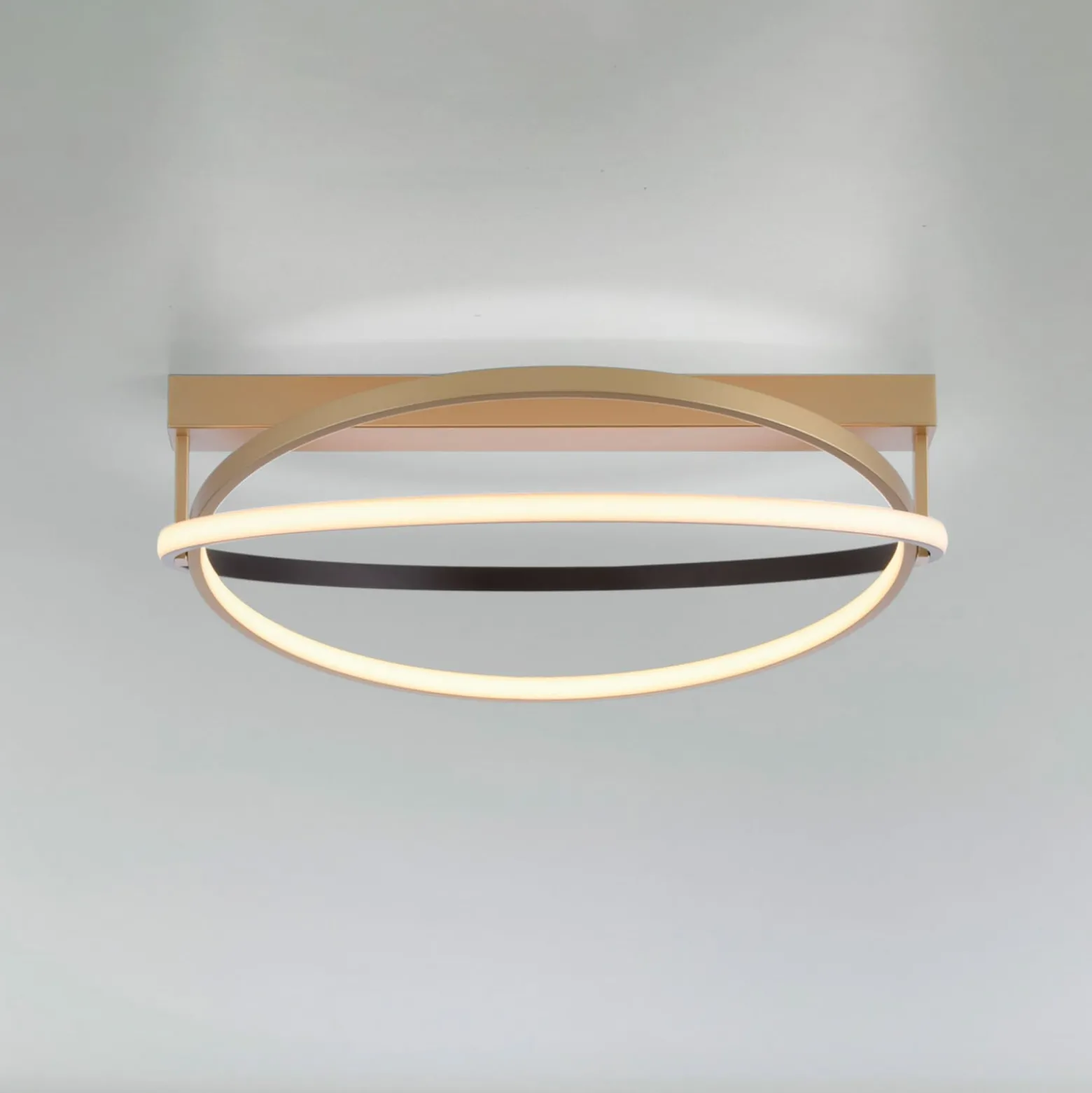 Paul Neuhaus Q-Beluga LED-Deckenleuchte, messing