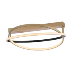 Paul Neuhaus Q-Beluga LED-Deckenleuchte, messing