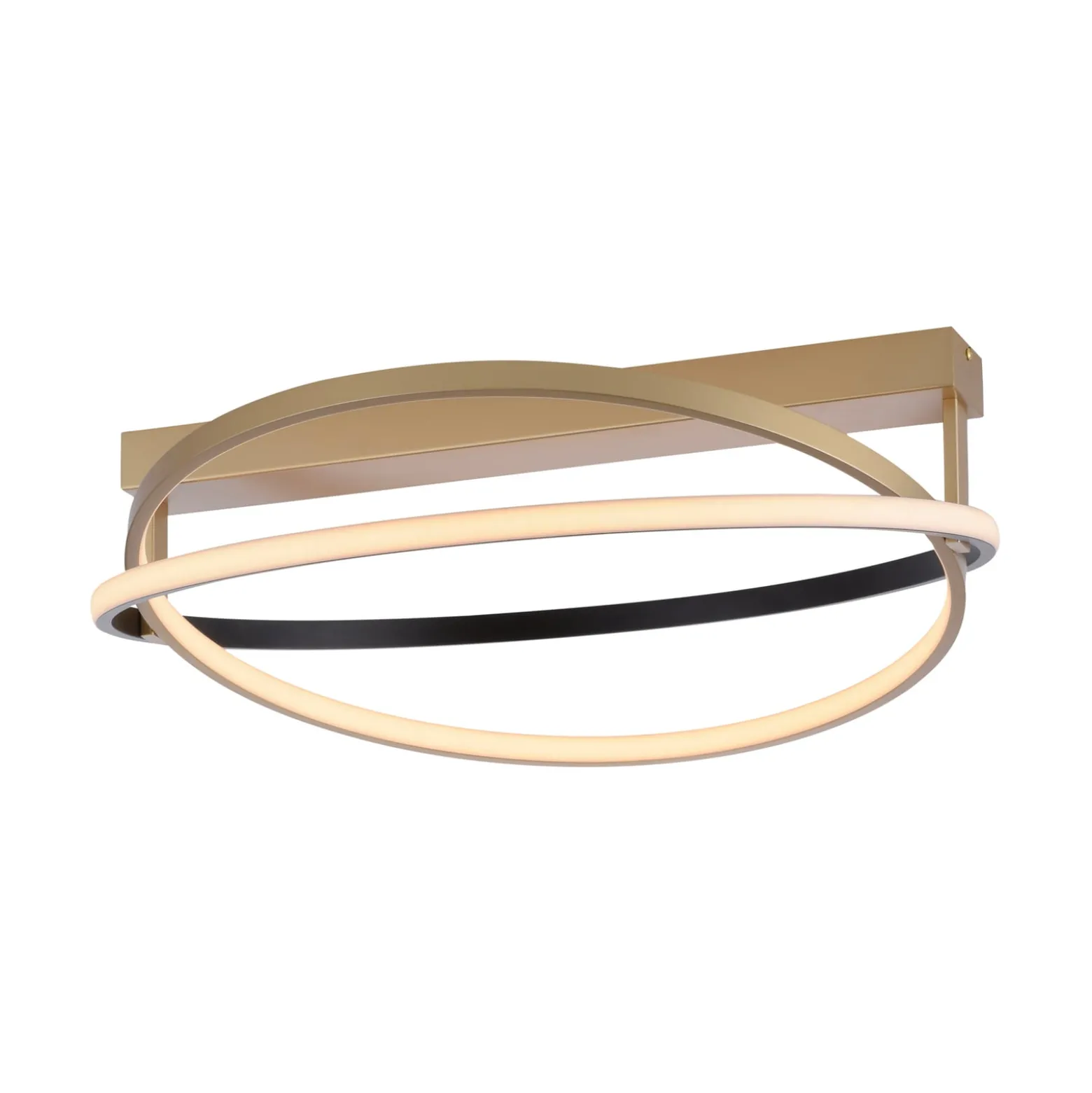 Paul Neuhaus Q-Beluga LED-Deckenleuchte, messing