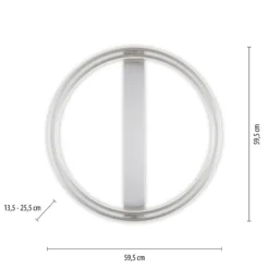 Paul Neuhaus Q-Beluga LED-Deckenleuchte, stahl