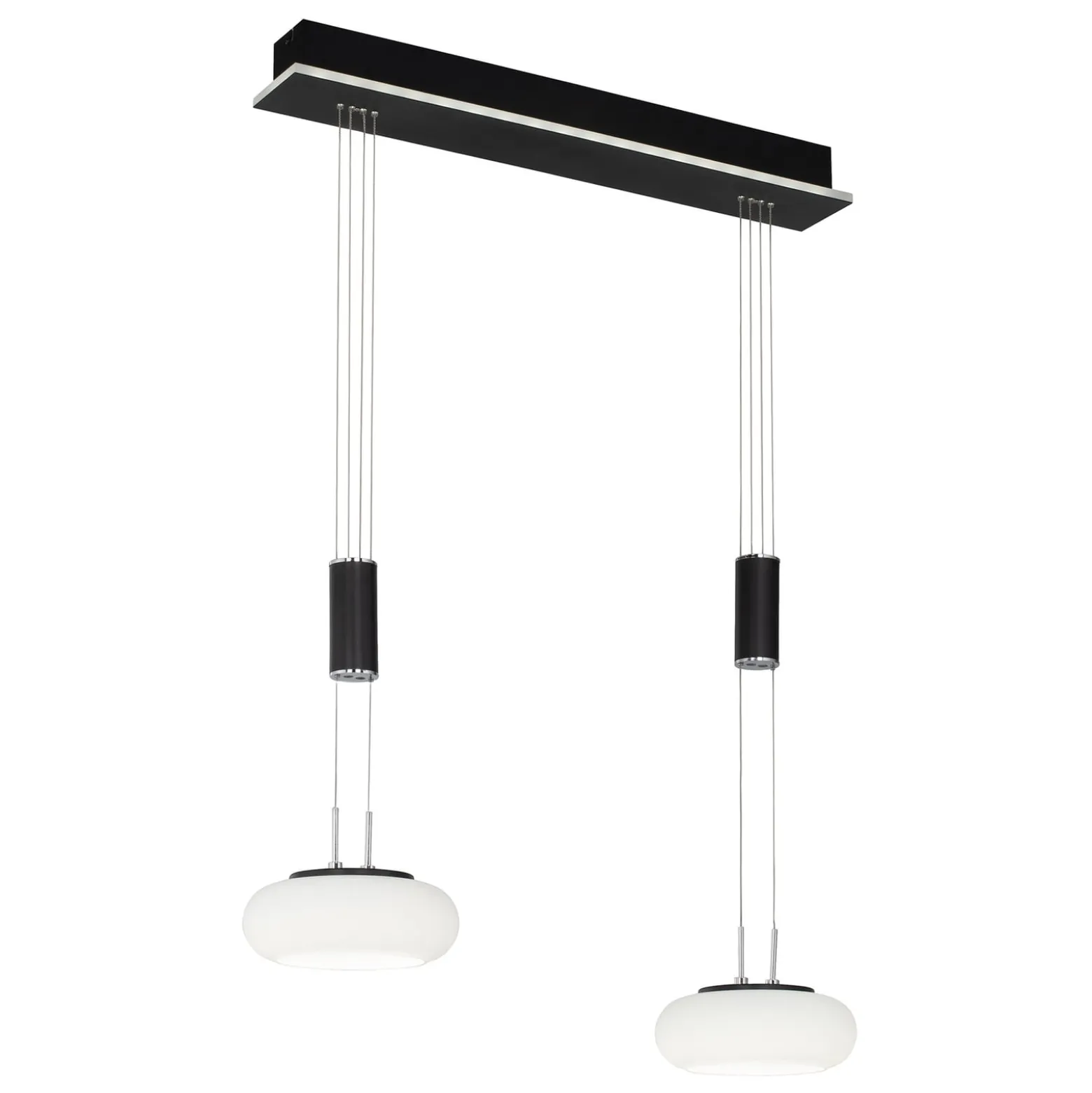Paul Neuhaus Q-ETIENNE LED-Hängelampe 2fl, schwarz
