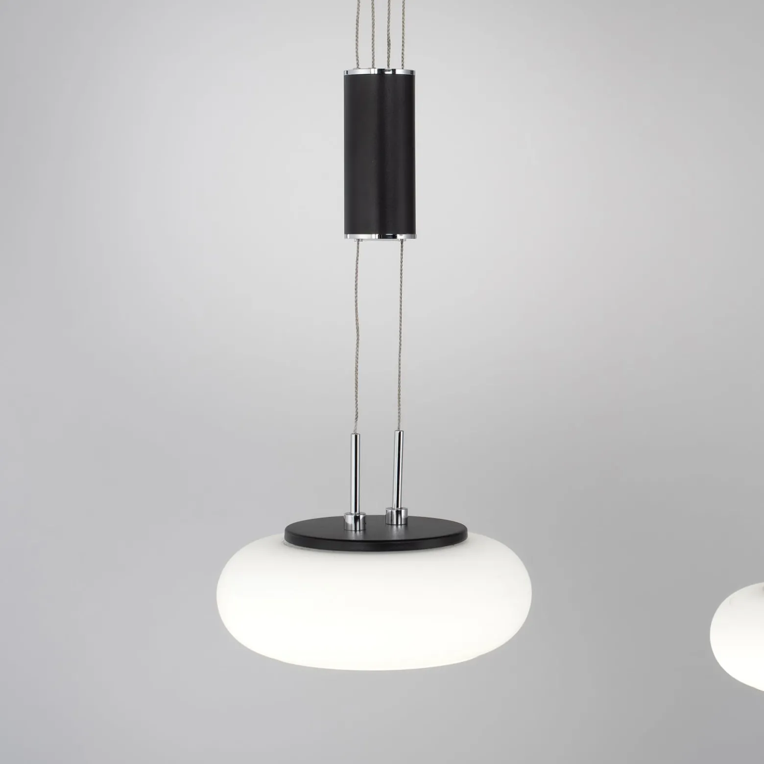 Paul Neuhaus Q-ETIENNE LED-Hängelampe 2fl, schwarz