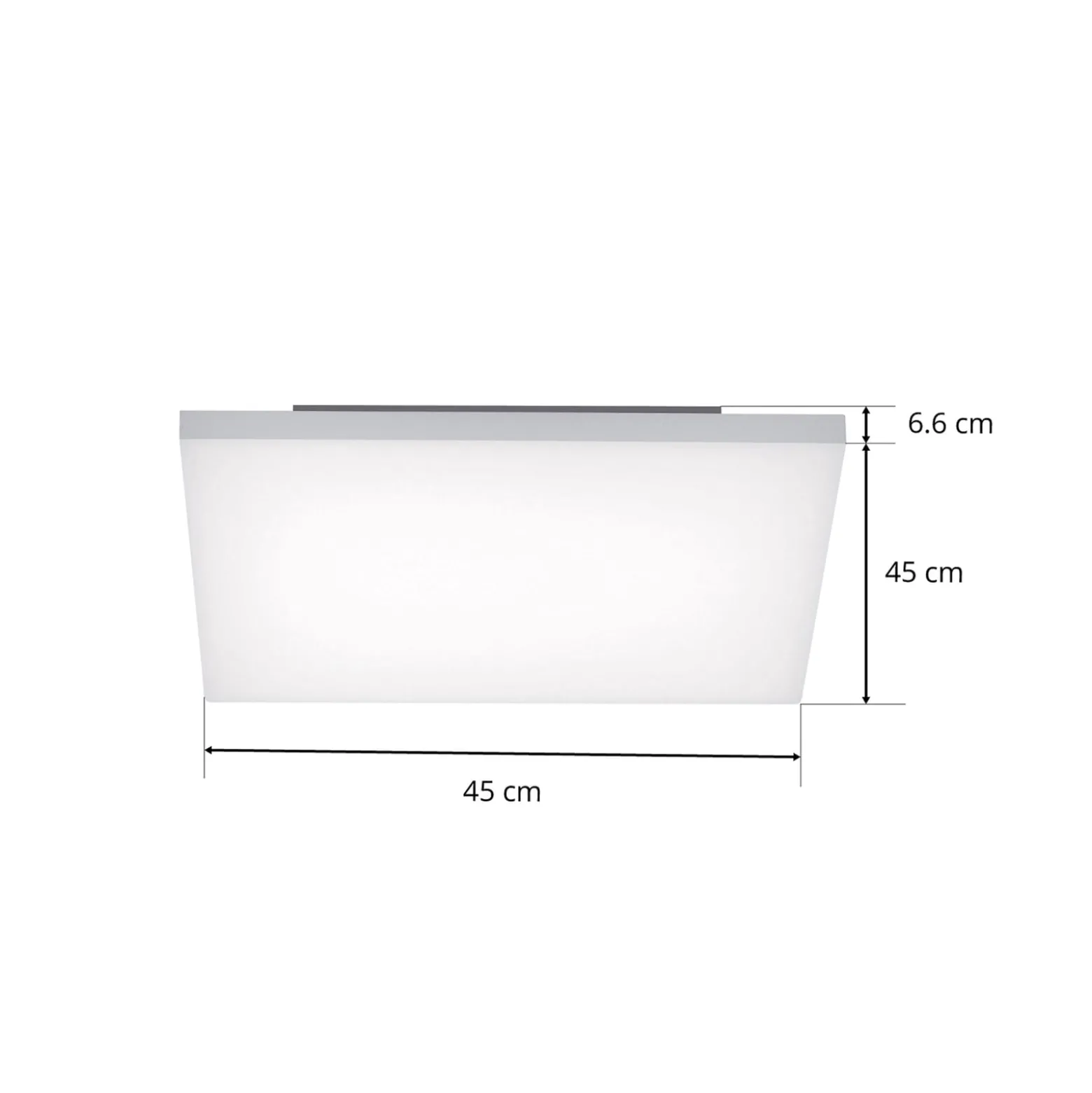 Paul Neuhaus Q-FRAMELESS Deckenlampe RGBW 45x45cm