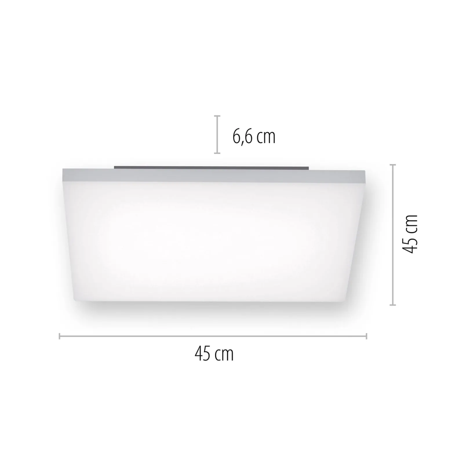 Paul Neuhaus Q-FRAMELESS Deckenlampe RGBW 45x45cm