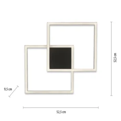 Paul Neuhaus Q-MARKO LED-Deckenleuchte, 2fl, eckig