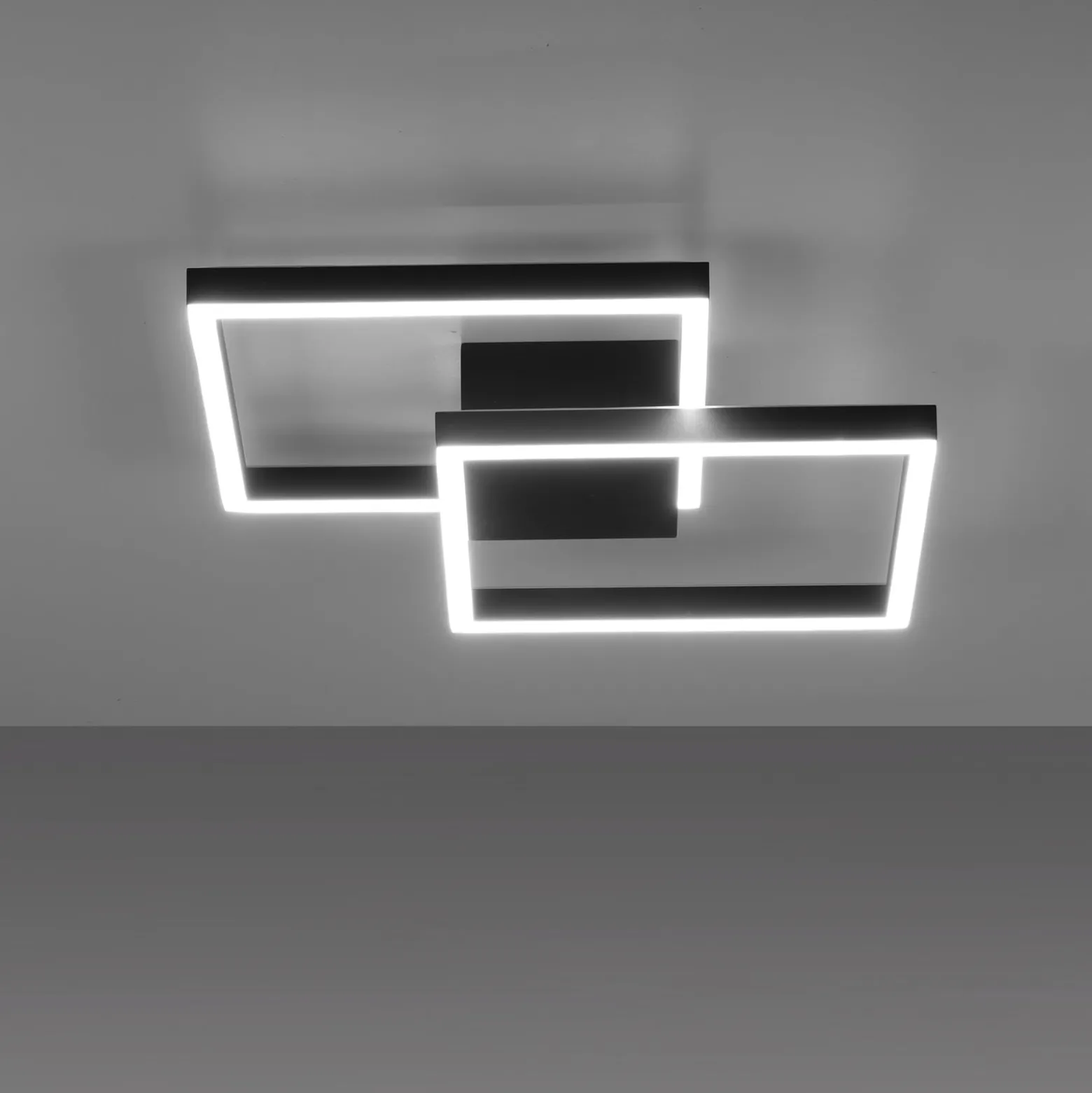 Paul Neuhaus Q-MARKO LED-Deckenleuchte, 2fl, eckig