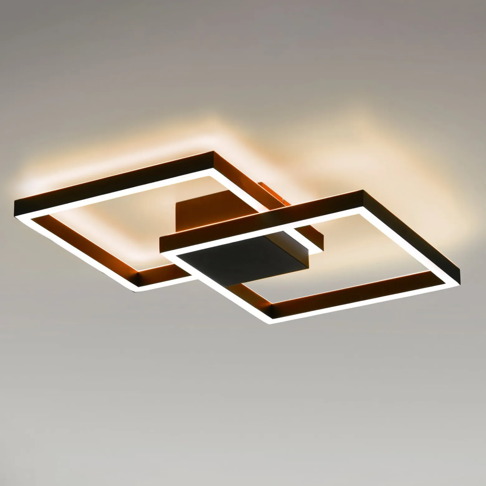 Paul Neuhaus Q-MARKO LED-Deckenleuchte, 2fl, eckig